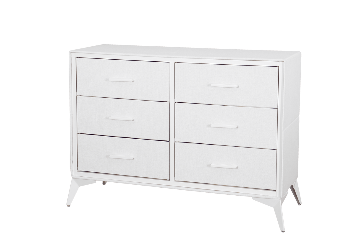 Delani 6-Drawer Lowboy - Cream