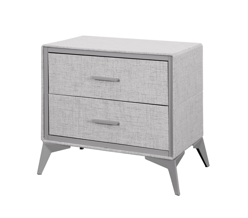 Delani Bedside Table - Grey