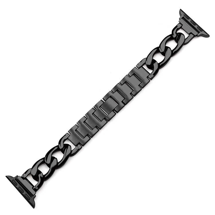 DS BS Stainless Steel Bracelet With Apple Watch Band for 42MM 44MM 45MM-Black