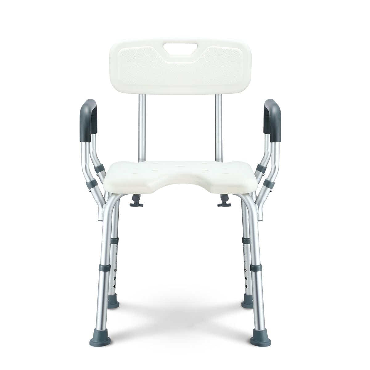 DS BD Medical Shower Chair Bathtub Bath Seat Stool with Back and Armrests
