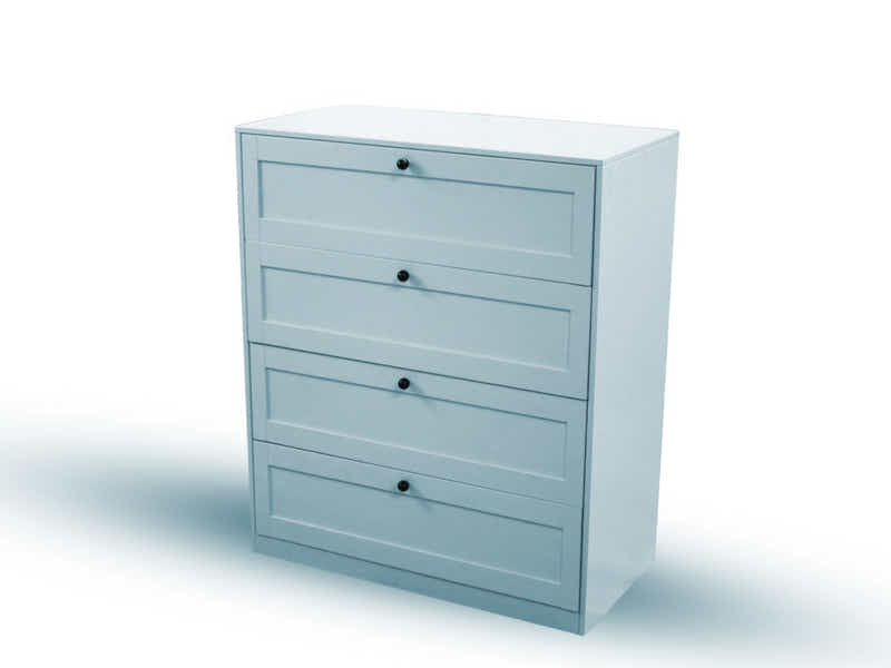 Lonna Steel 4-Drawer Tallboy - Mint