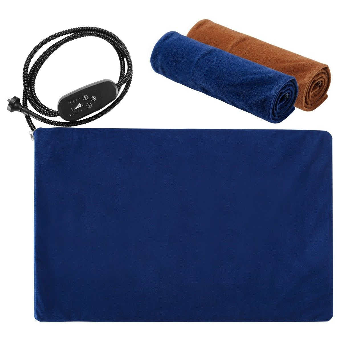 DS BD Heated Dog Pad Pet Cat Doggy Bed Puppy Electric Heater Mat XL 75x45cm