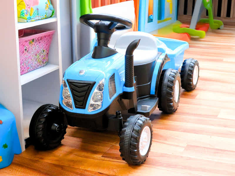 Ride On Car Tractor With Trailer New HLD T7 Blue