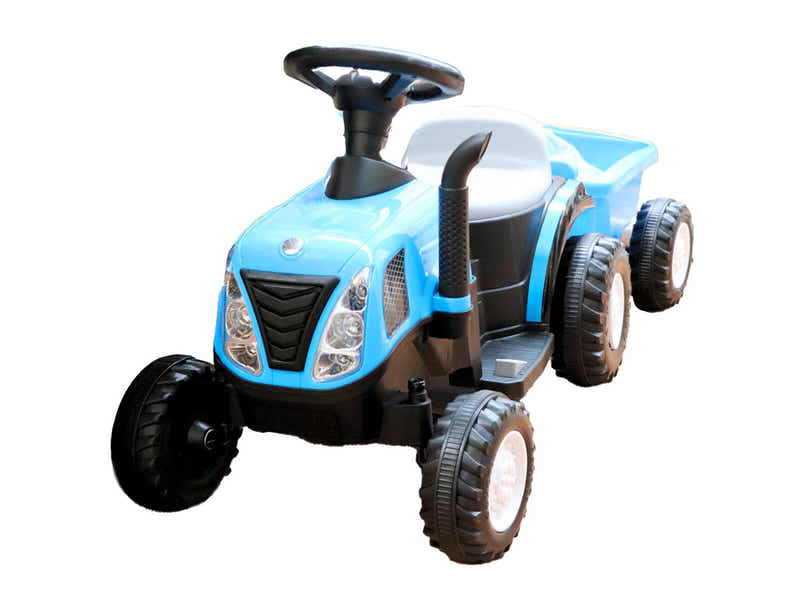 Ride On Car Tractor With Trailer New HLD T7 Blue