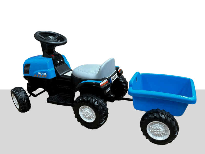 Ride On Car Tractor With Trailer New HLD T7 Blue