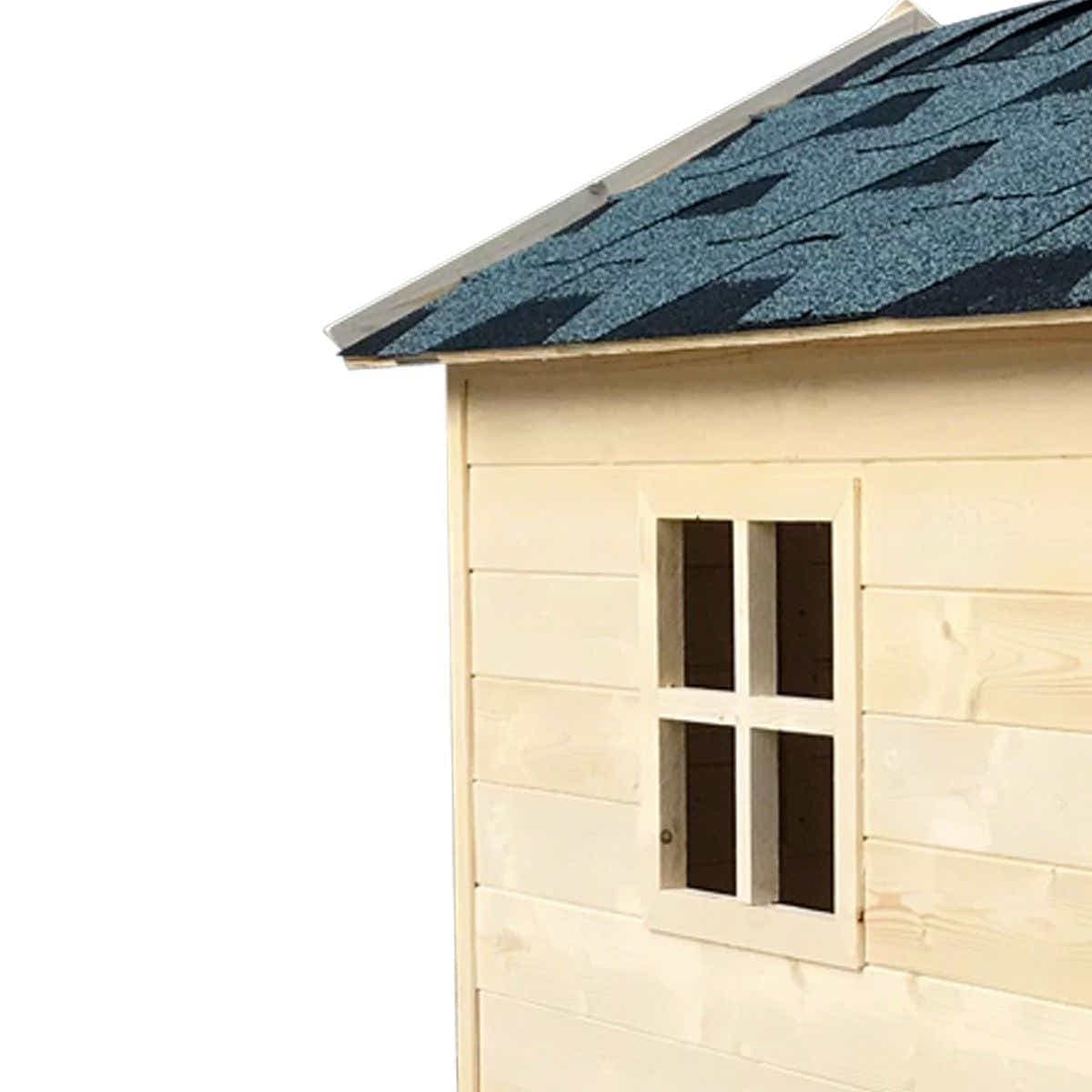 DS BD Wooden Cubby House for Kids Outdoor Playhouse with Flooring