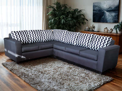 DS NZ Made Ezra Corner Sofa with Zig Zag Cushions