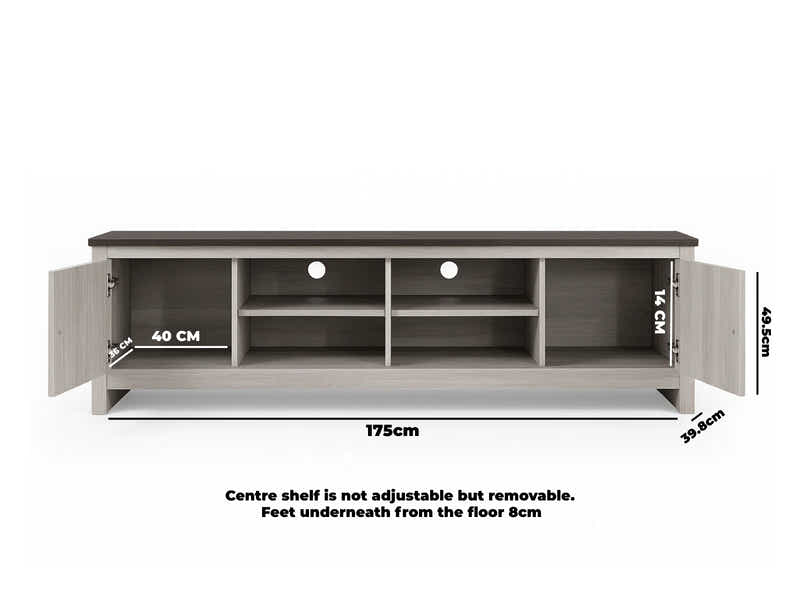 Lennart Furniture Combo - Coffee Table & TV Stand 175cm