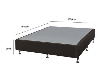 DS NZ Made SW Bed Base Black with Gel30 Mattress Combo - Queen