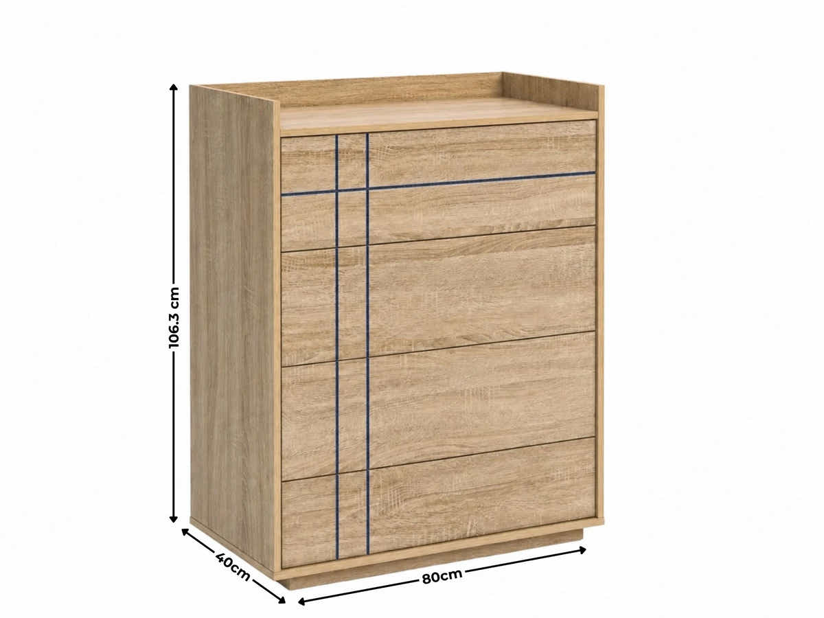 Xclusive Azalea 4-Drawer Tallboy