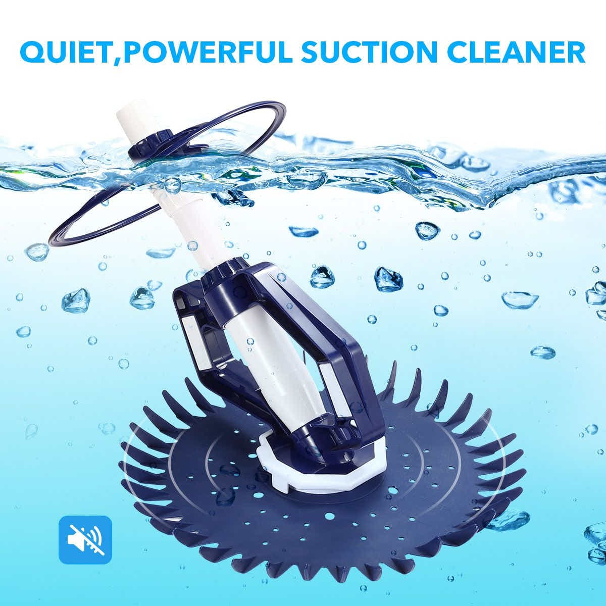 DS BD Pool Vacuum Cleaner Suction Automatic Climb Wall Above In Ground Floor