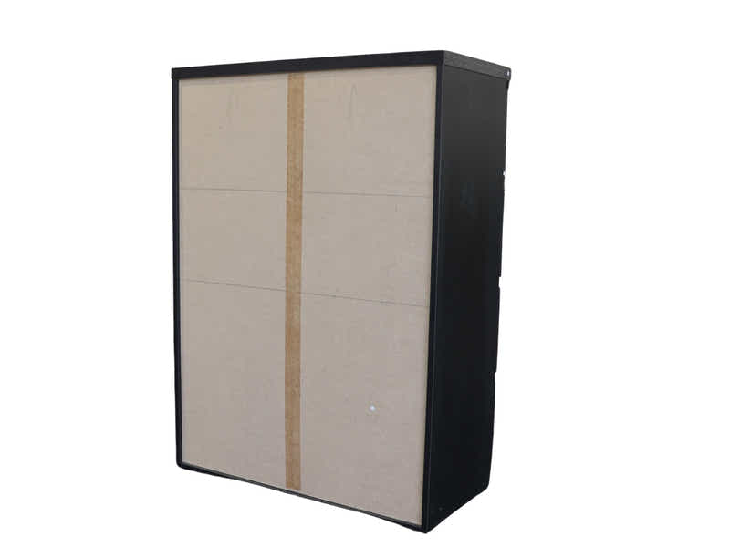 Tiko 5-Drawer Tallboy - Black Oak