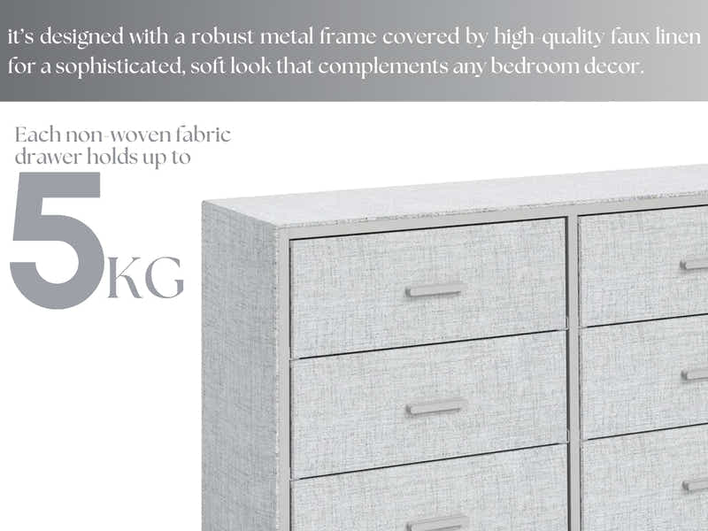 Delani 6-Drawer Lowboy - Grey
