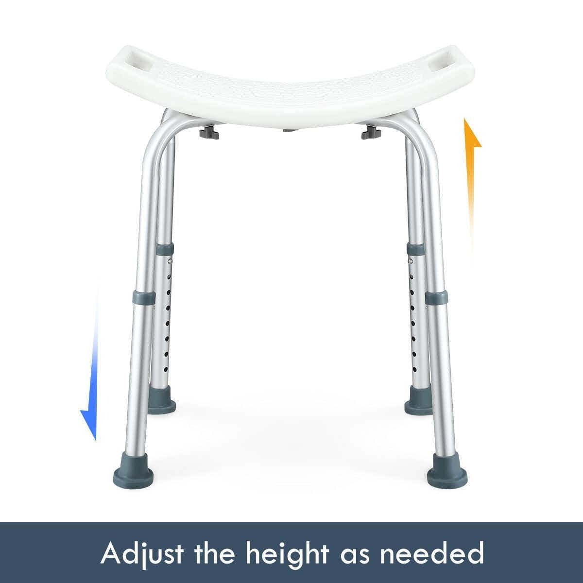 DS BD Adjustable Shower Chair Seat Bath Stool Bench Assist Grab Bar Aid Elderly