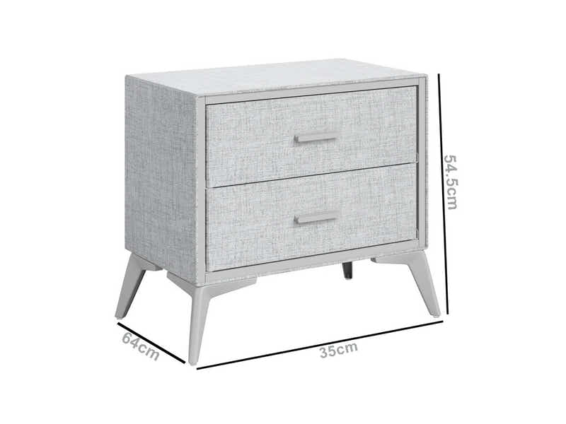 Delani Bedside Table - Grey