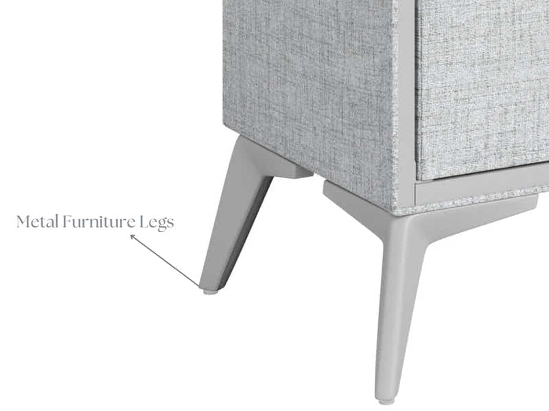 Delani Bedside Table - Grey
