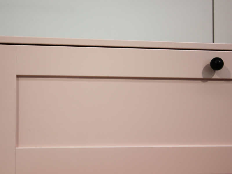 Lonna Steel 5-Drawer Tallboy - Pink