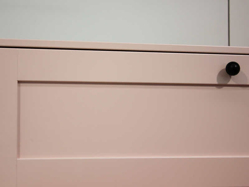 Lonna Steel 4-Drawer Tallboy - Pink