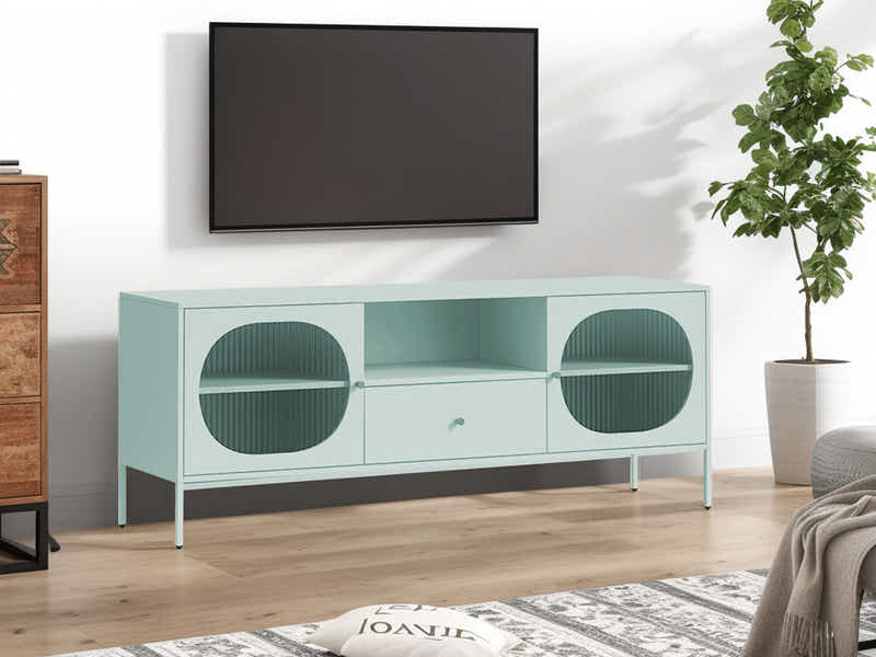 Lonna Steel Entertainment Unit Mint - 160 cm