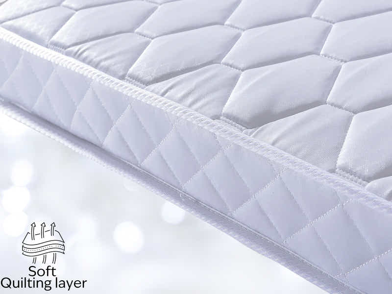 Neron Velvet Bed Frame Charcoal & Bon15 Mattress - Double