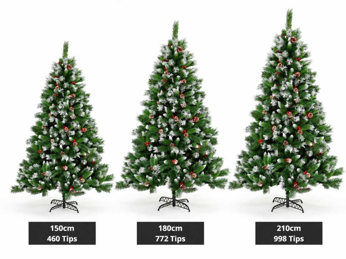 DS Christmas Tree with Red Berries - 7FT/210cm