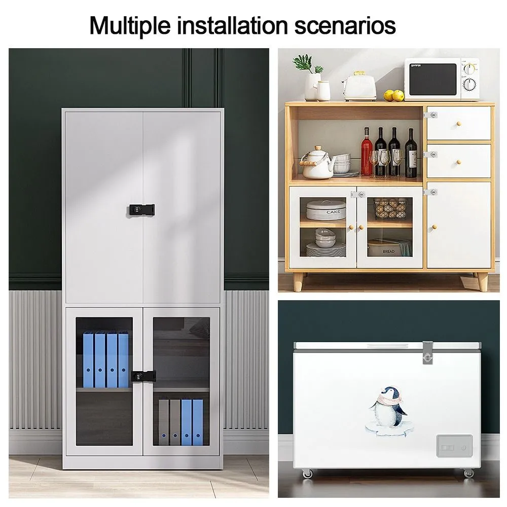 DS BS Keyless Anti-Theft Household Cabinet Password Hasp Lock