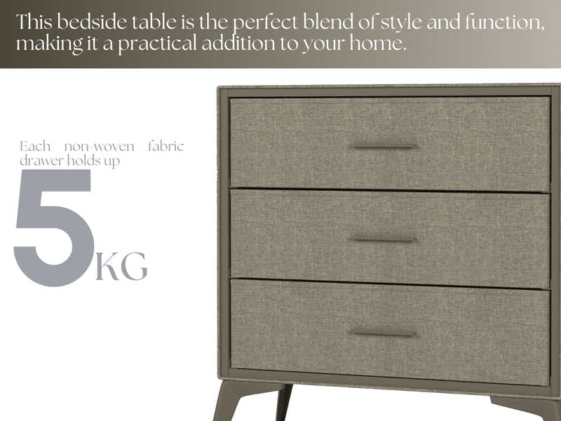 Delani 3-Drawer Chest - Brown