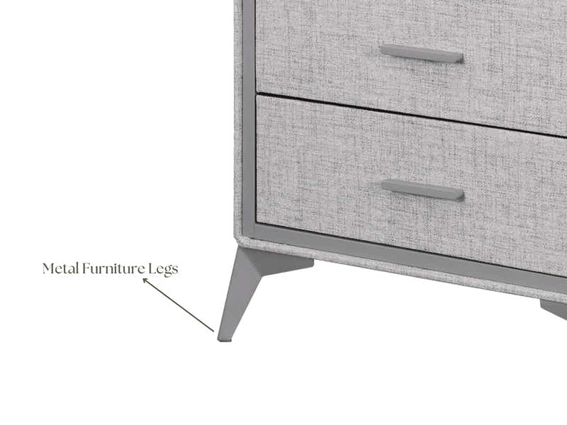 Delani 4-Drawer Tallboy - Grey