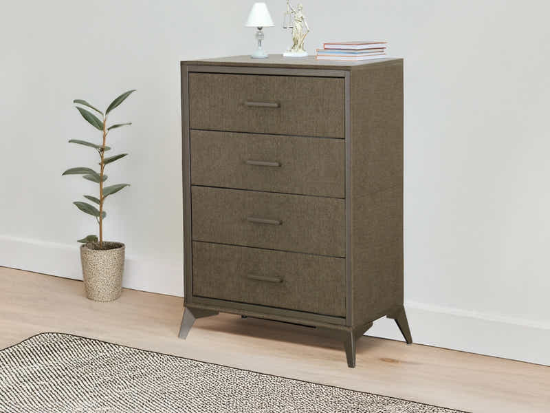 Delani 4-Drawer Tallboy - Brown