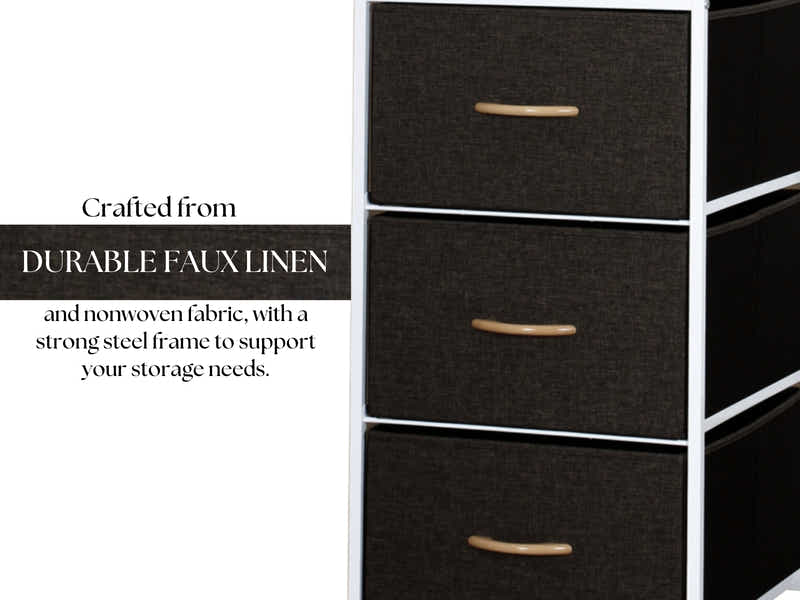 Delani Open Wardrobe with 3 Drawers