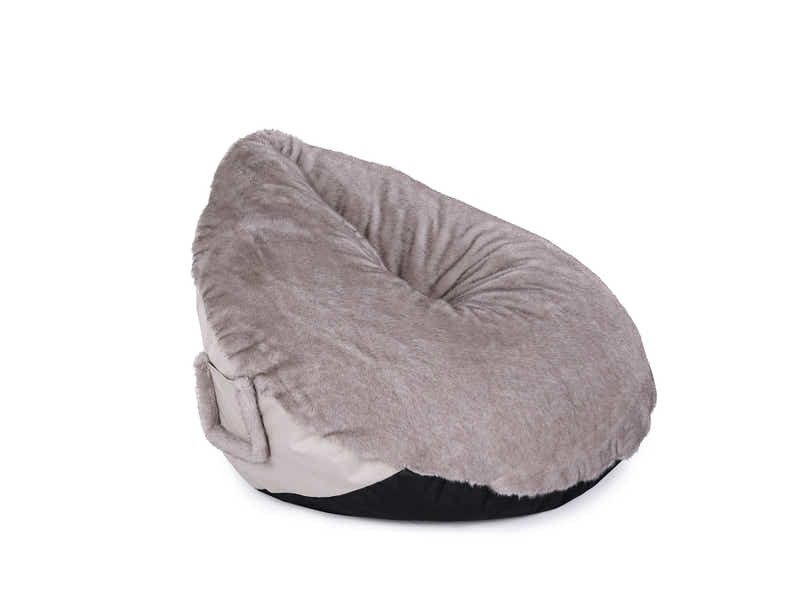 Leaf-Shaped Foam Bag Chair - Brown