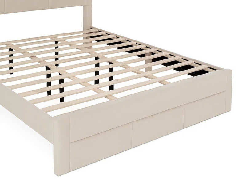 Hernan Bed Frame with Drawer - King