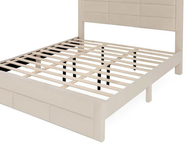 Hernan Bed Frame with Drawer - King