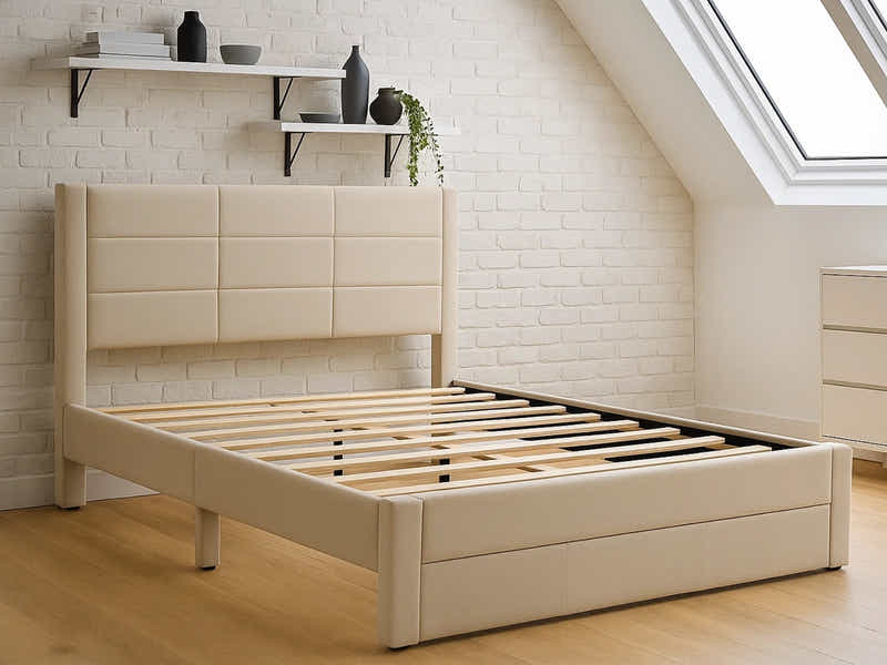 Hernan Bed Frame with Drawer - Queen