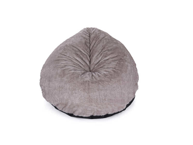 Leaf-Shaped Foam Bag Chair - Brown