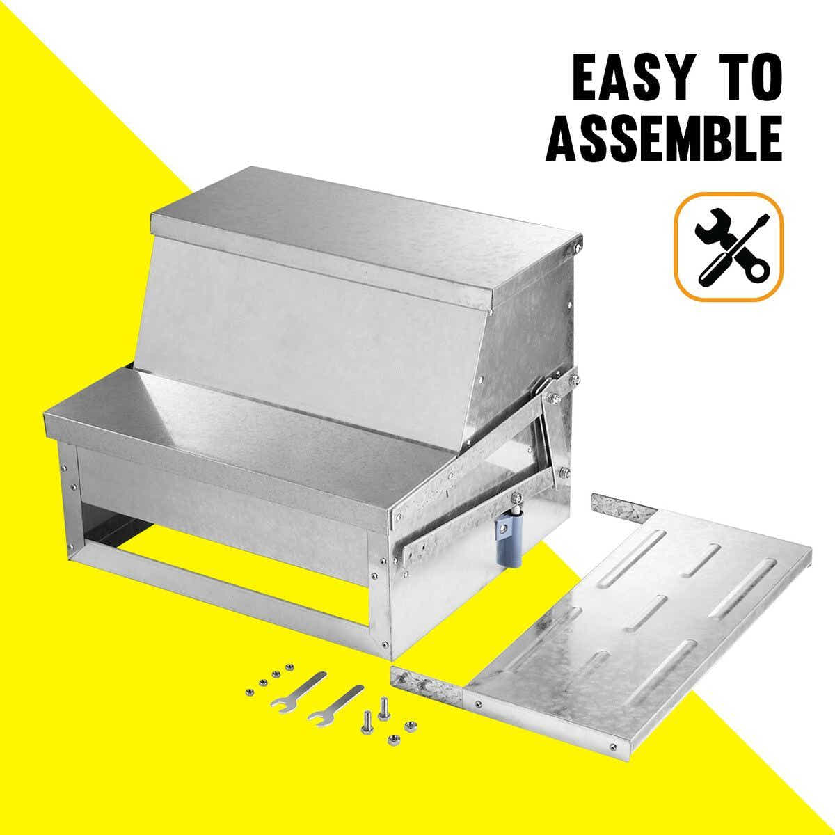 DS BD 10L Auto Chicken Feeder Automatic Poultry Food Feeding Treadle Spillproof