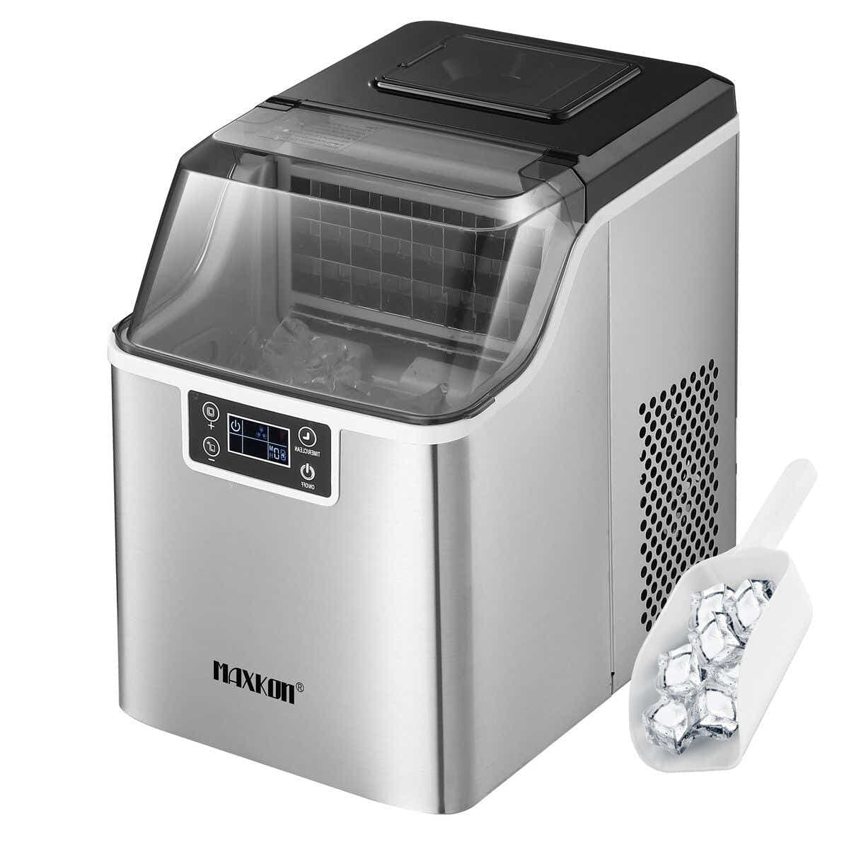 DS BD 20kg Ice Maker Clear Cube Making Countertop Commercial 2 Water Filling
