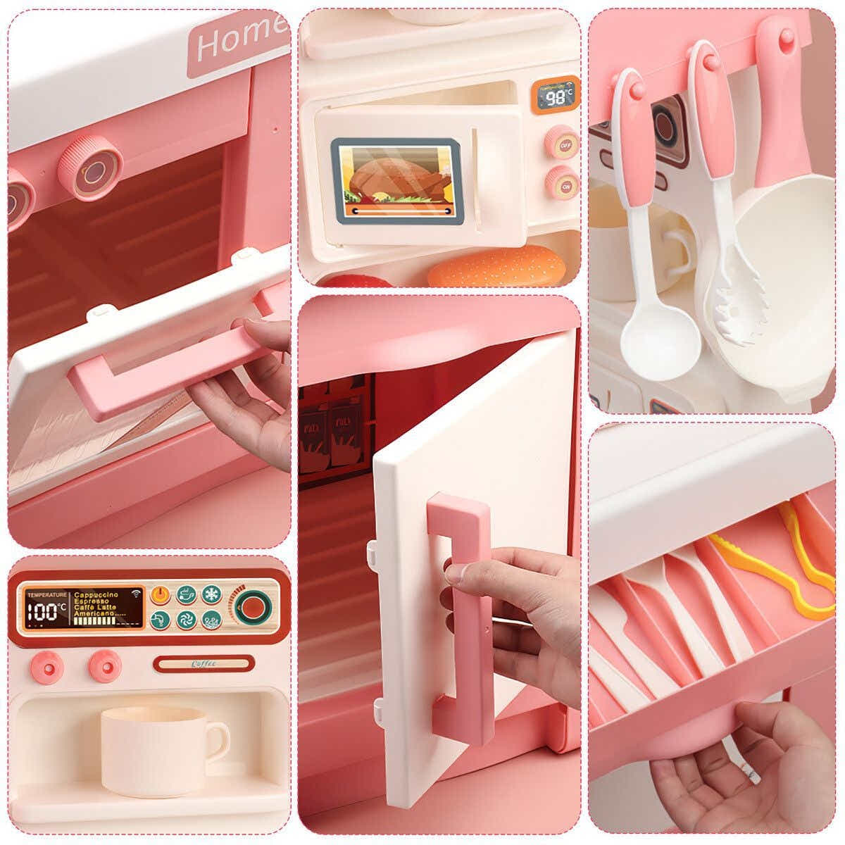 DS BD Pretend Kitchen Play Role Cooking Toys Set Kids Plastic 41 PCS Accessories