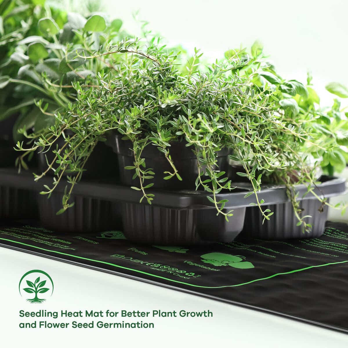 DS BD Seedling Heat Mat Plant Heated Germination Pad Starter Controller 160W