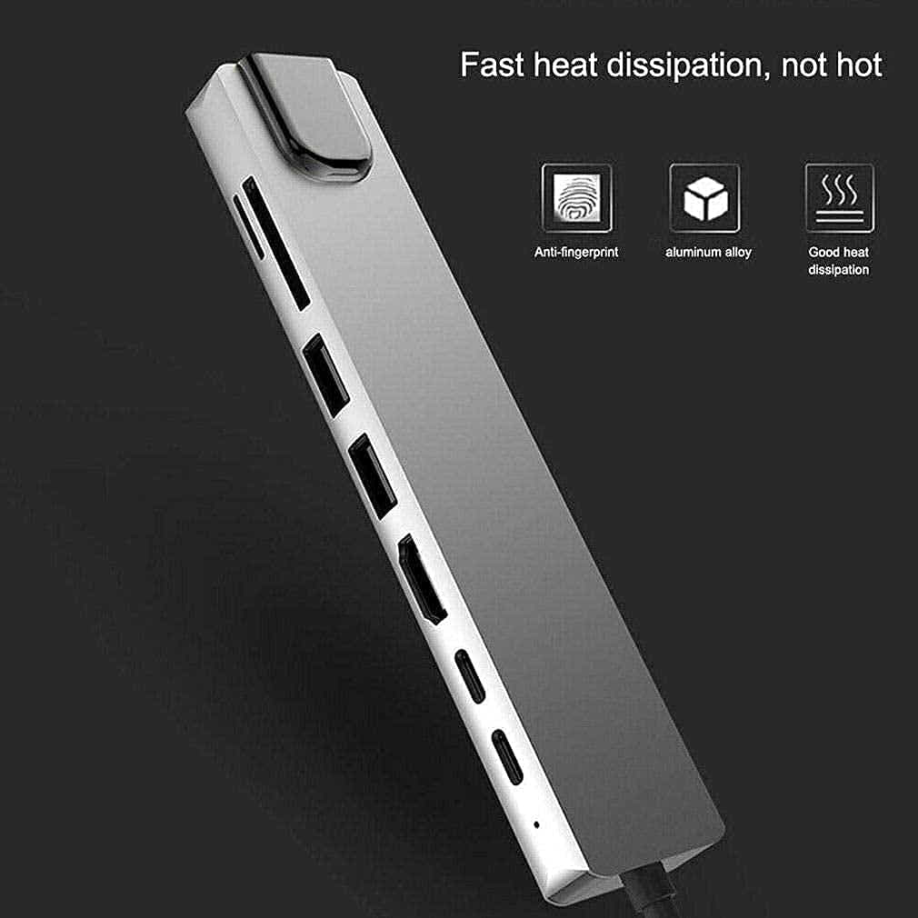 DS BS 8 in 1 USB C Laptop Docking Station with 4K HDMI
