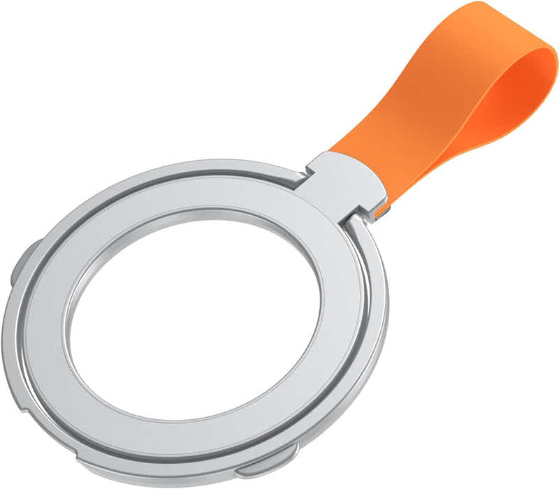 DS BS Magnetic Ring Holder With Finger Loop Compatible MagSafe iPhone-Silver