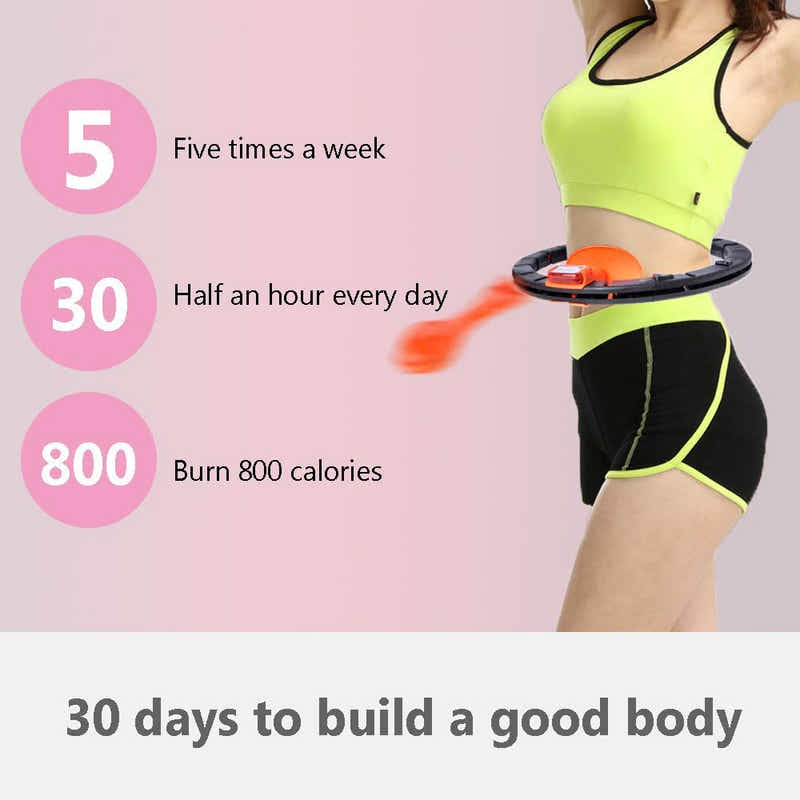 DS BS Sports Fitness Smart Hula Hoop with LED Counter