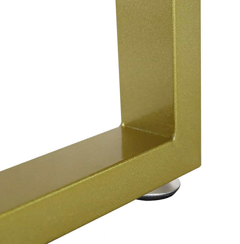 DS BS Set of 2 Steel Square Shape DIY Table Bench Legs 72cm-Gold