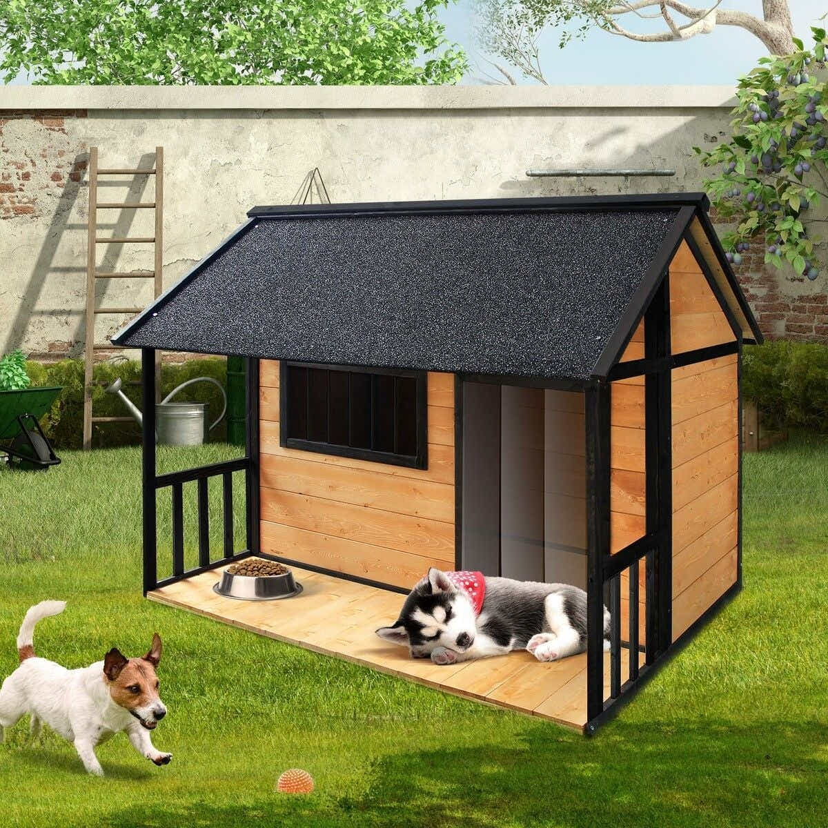 DS BD Petscene XXL Size Dog Kennel Wooden Puppy Home Shelter House Indoor