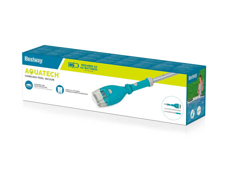 Bestway AquaTech Cordless Pool Vacuum pools up to 10 ft in height