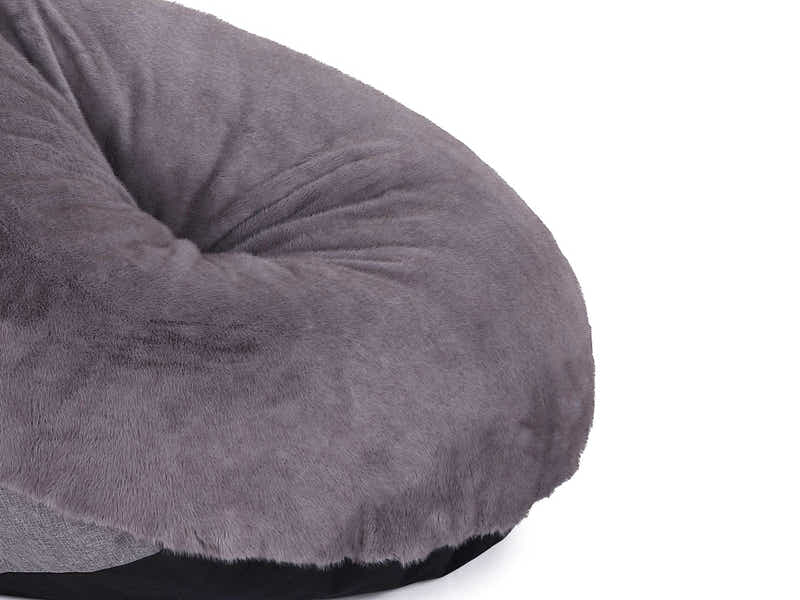Leaf-Shaped Foam Bag Chair - Grey