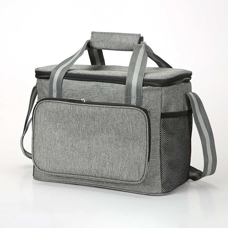DS BS 14L Large Capacity Insulated Cooler Leakproof Tote Bag-Grey