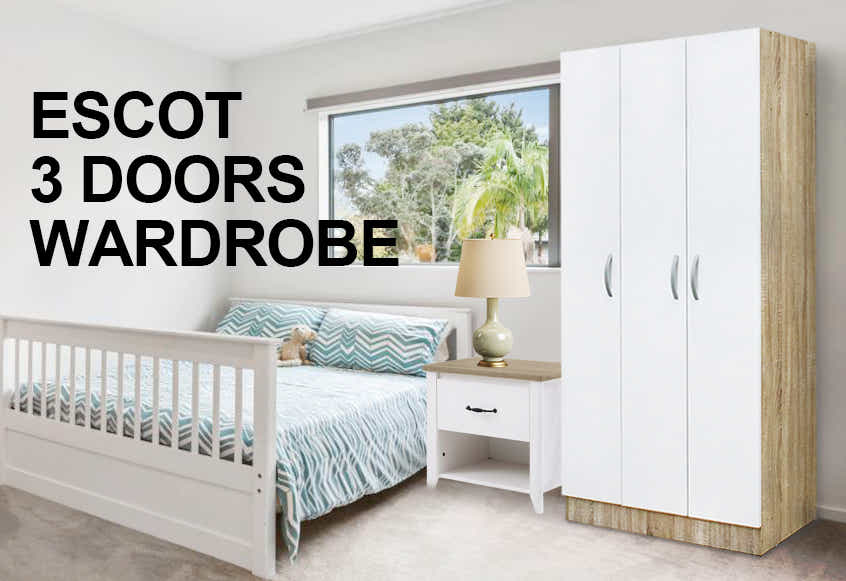 Escot 3 Door Wardrobe