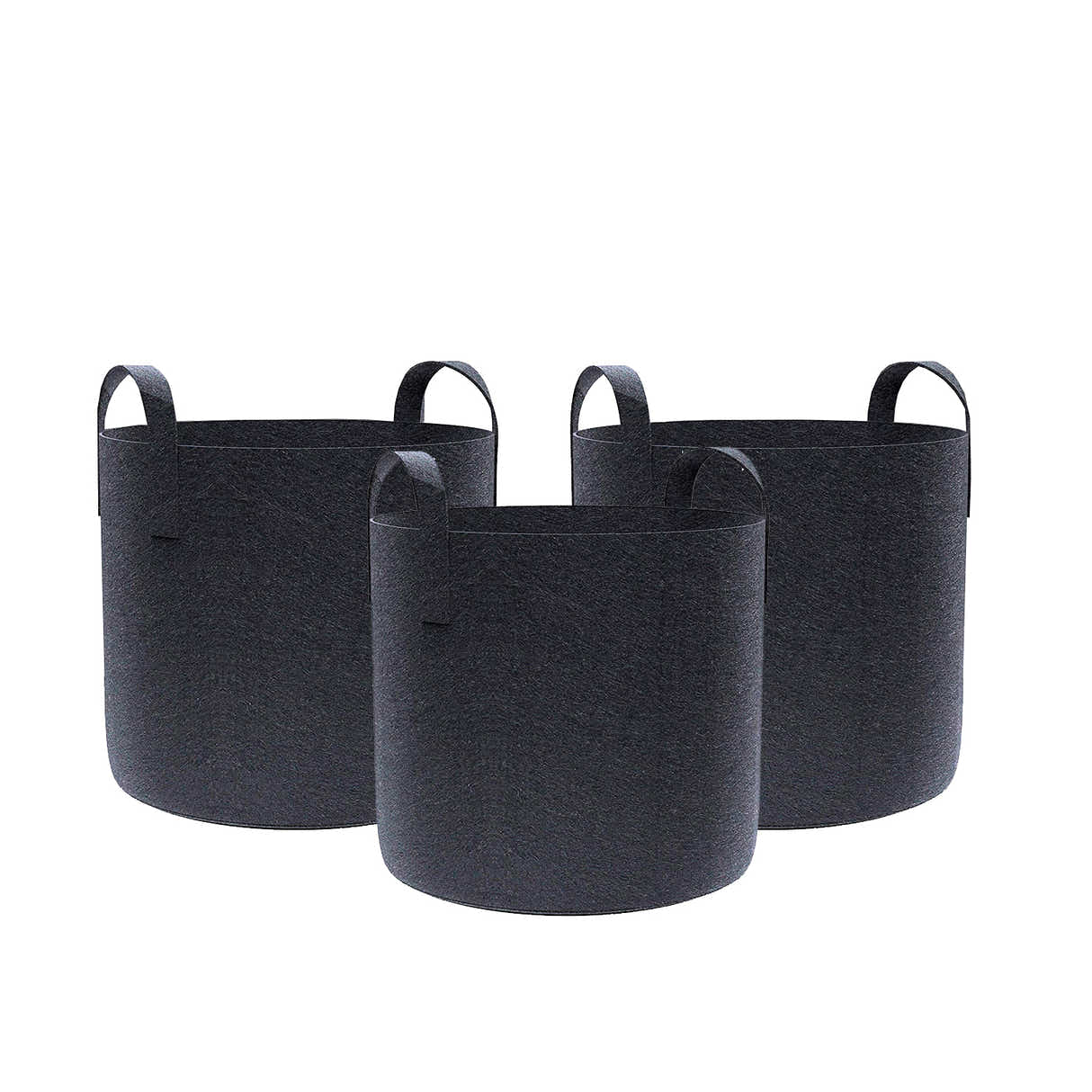 DS BS 3 Pack Garden Plant Fabric Grow Bags 37L