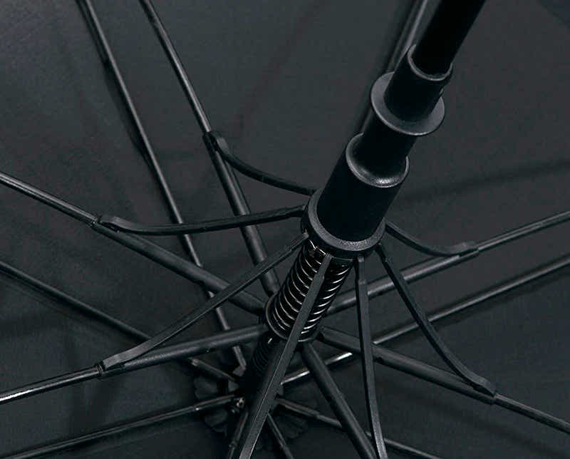 DS BS Double Canopy Vent Automatic Open Extra-Large Golf Umbrella Black